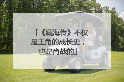 《藏海传》不仅是主角的成长史，也是肖战的
