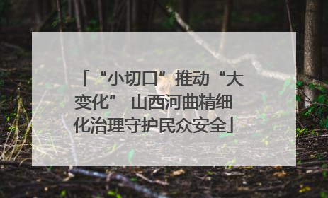 “小切口”推动“大变化” 山西河曲精细化治理守护民众安全