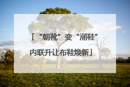 “朝靴”变“潮鞋”内联升让布鞋焕新
