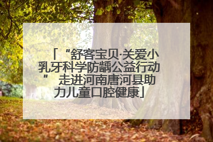 “舒客宝贝·关爱小乳牙科学防龋公益行动” 走进河南唐河县助力儿童口腔健康