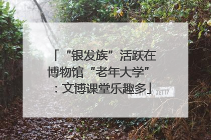 “银发族”活跃在博物馆“老年大学”：文博课堂乐趣多