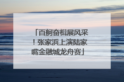 百舸奋楫展风采！张家浜上演陆家嘴金融城龙舟赛