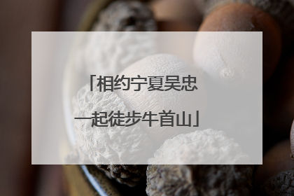 相约宁夏吴忠 一起徒步牛首山