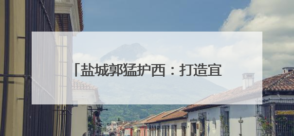 盐城郭猛护西：打造宜居宜业水乡田园新美景