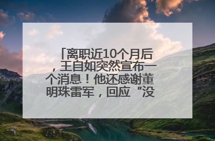 离职近10个月后，王自如突然宣布一个消息！他还感谢董明珠雷军，回应“没看过格力工资条”：真的不那么重要！