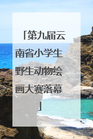 第九届云南省小学生野生动物绘画大赛落幕