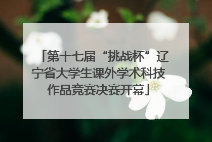 第十七届“挑战杯”辽宁省大学生课外学术科技作品竞赛决赛开幕