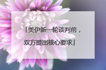 美伊新一轮谈判前，双方提出核心要求