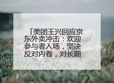美团王兴回应京东外卖冲击：欢迎参与者入场，坚决反对内卷，对长期很有信心