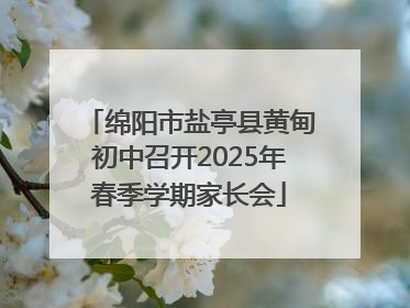 绵阳市盐亭县黄甸初中召开2025年春季学期家长会