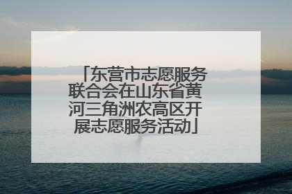 东营市志愿服务联合会在山东省黄河三角洲农高区开展志愿服务活动