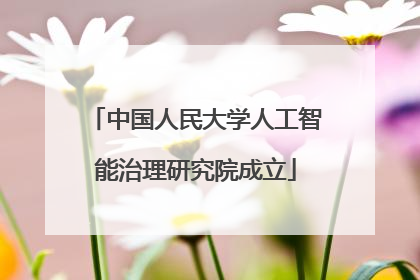 中国人民大学人工智能治理研究院成立