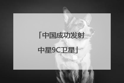中国成功发射中星9C卫星