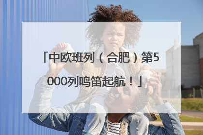 中欧班列（合肥）第5000列鸣笛起航！
