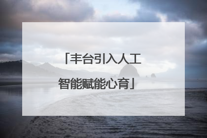 丰台引入人工智能赋能心育