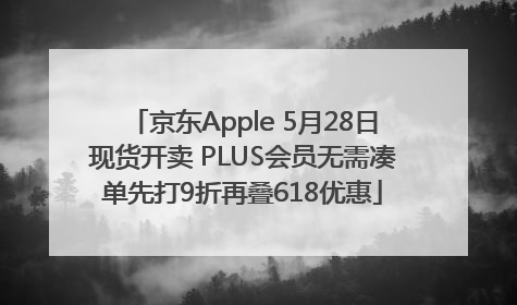 京东Apple 5月28日现货开卖 PLUS会员无需凑单先打9折再叠618优惠