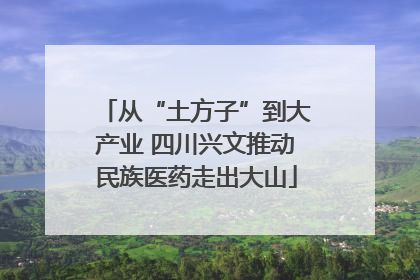 从“土方子”到大产业 四川兴文推动民族医药走出大山