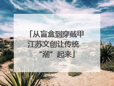从盲盒到穿戴甲 江苏文创让传统“潮”起来