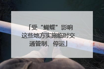 受“蝴蝶”影响 这些地方实施临时交通管制、停运