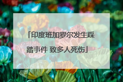 印度班加罗尔发生踩踏事件 致多人死伤