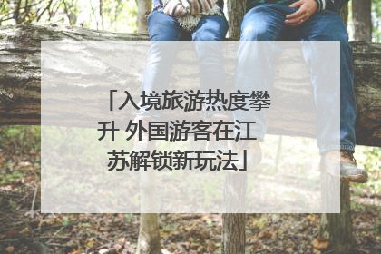 入境旅游热度攀升 外国游客在江苏解锁新玩法
