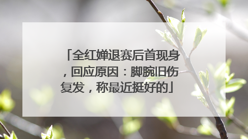 全红婵退赛后首现身，回应原因：脚腕旧伤复发，称最近挺好的