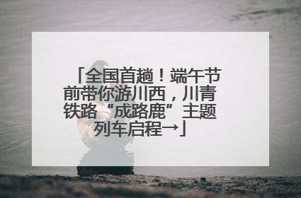全国首趟！端午节前带你游川西，川青铁路“成路鹿”主题列车启程→