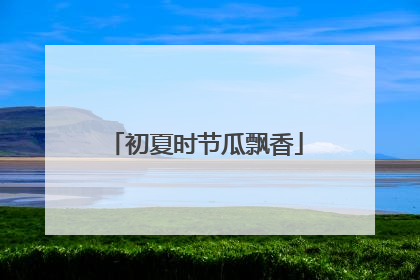 初夏时节瓜飘香