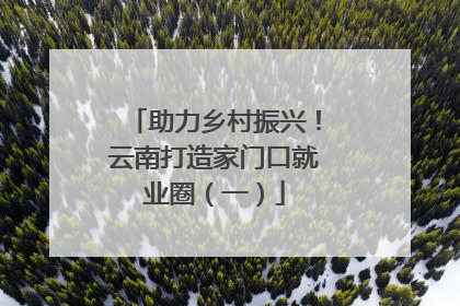 助力乡村振兴！云南打造家门口就业圈（一）