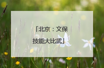 北京：文保技能大比武