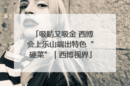 吸睛又吸金 西博会上乐山端出特色“硬菜”｜西博视界