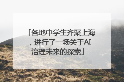 各地中学生齐聚上海，进行了一场关于AI治理未来的探索