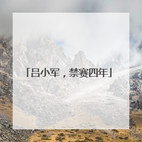 吕小军，禁赛四年