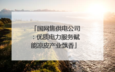 国网焦供电公司：优质电力服务赋能凉皮产业飘香