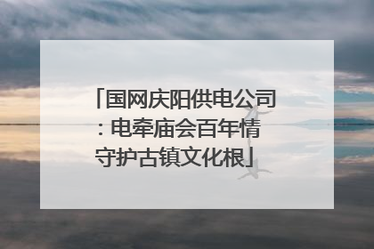 国网庆阳供电公司：电牵庙会百年情 守护古镇文化根