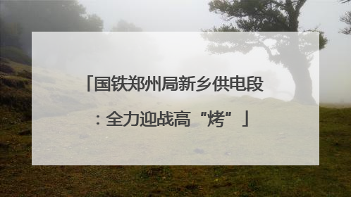 国铁郑州局新乡供电段：全力迎战高“烤”