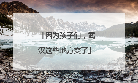 因为孩子们，武汉这些地方变了