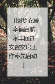 圆梦安居 幸福启航 永丰回迁安置交房工作率先启动