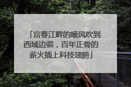 富春江畔的暖风吹到西域边疆，百年正骨的薪火插上科技翅膀