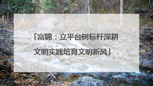 富锦：立平台树标杆深耕文明实践培育文明新风