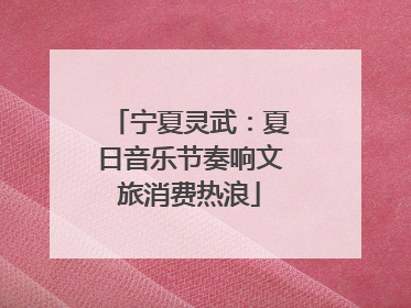 宁夏灵武：夏日音乐节奏响文旅消费热浪