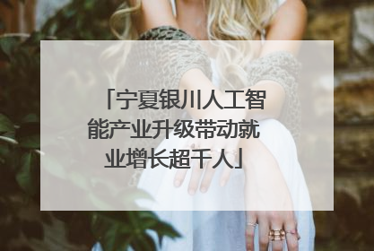 宁夏银川人工智能产业升级带动就业增长超千人