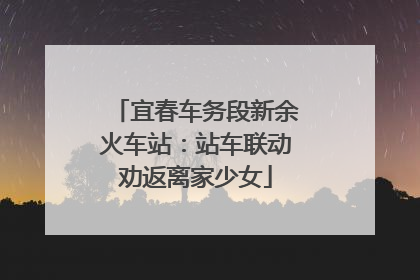 宜春车务段新余火车站：站车联动劝返离家少女