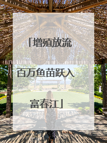 增殖放流 百万鱼苗跃入富春江