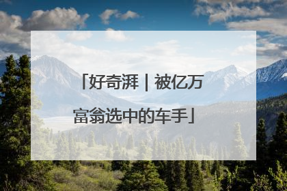 好奇湃｜被亿万富翁选中的车手