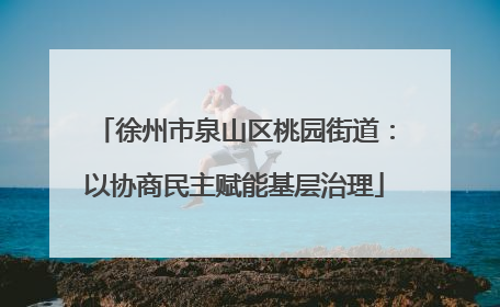 徐州市泉山区桃园街道：以协商民主赋能基层治理