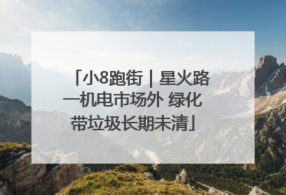 小8跑街｜星火路一机电市场外 绿化带垃圾长期未清