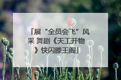 展“全员会飞”风采 舞剧《天工开物》快闪滕王阁