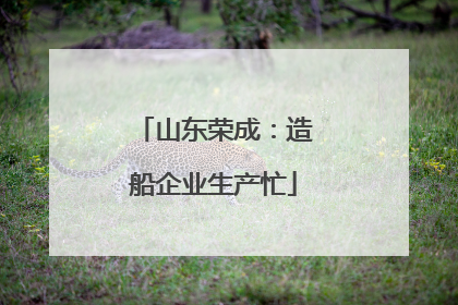 山东荣成：造船企业生产忙