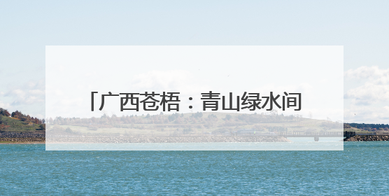 广西苍梧：青山绿水间绘就和美乡村新画卷